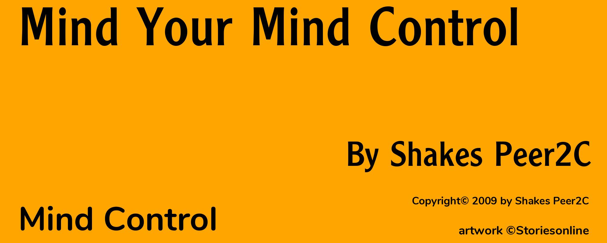 Mind Your Mind Control - Cover