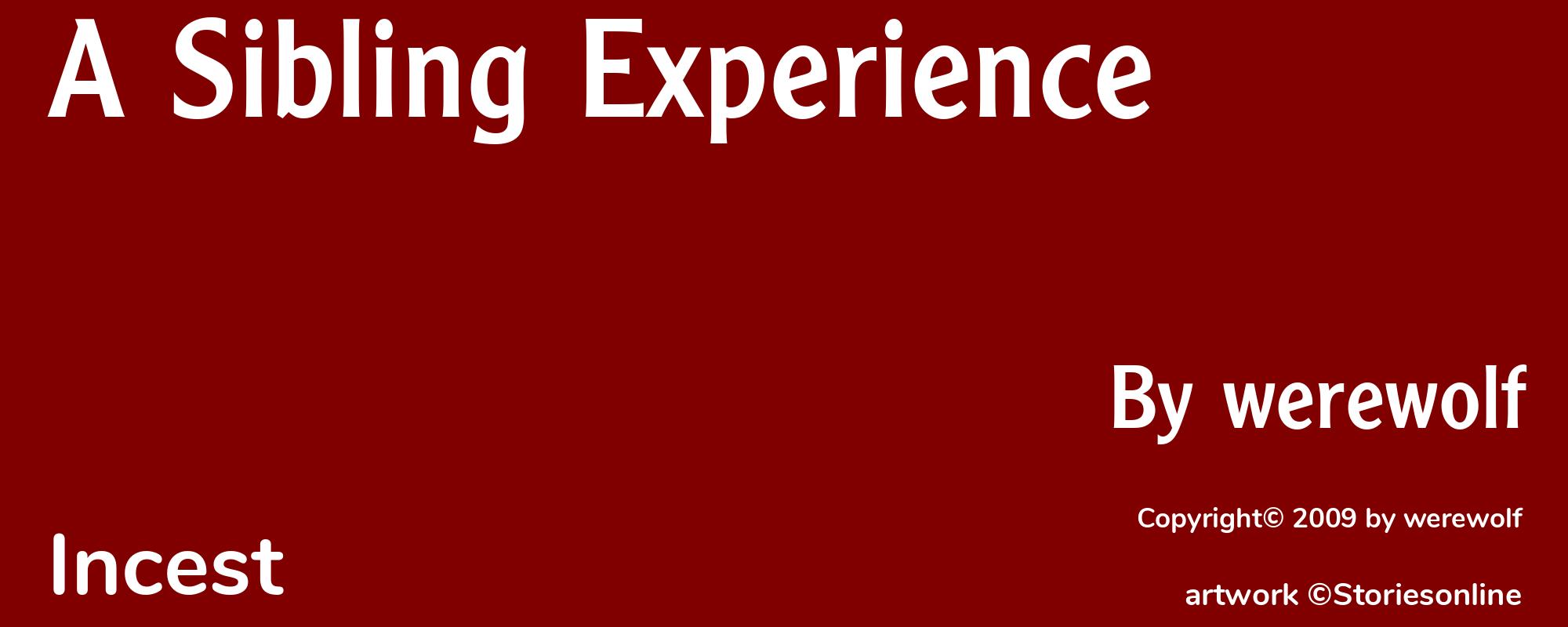 A Sibling Experience - Cover