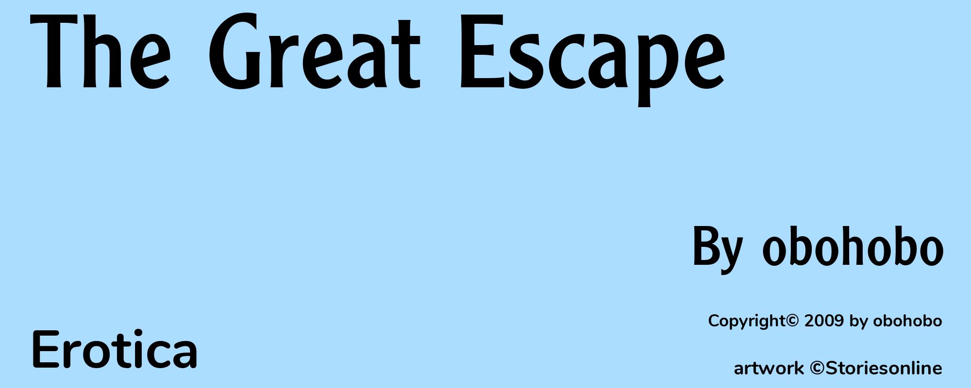 The Great Escape - Cover