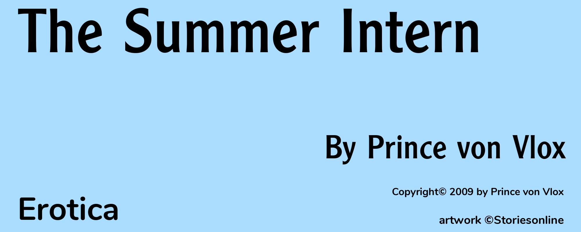 The Summer Intern - Cover