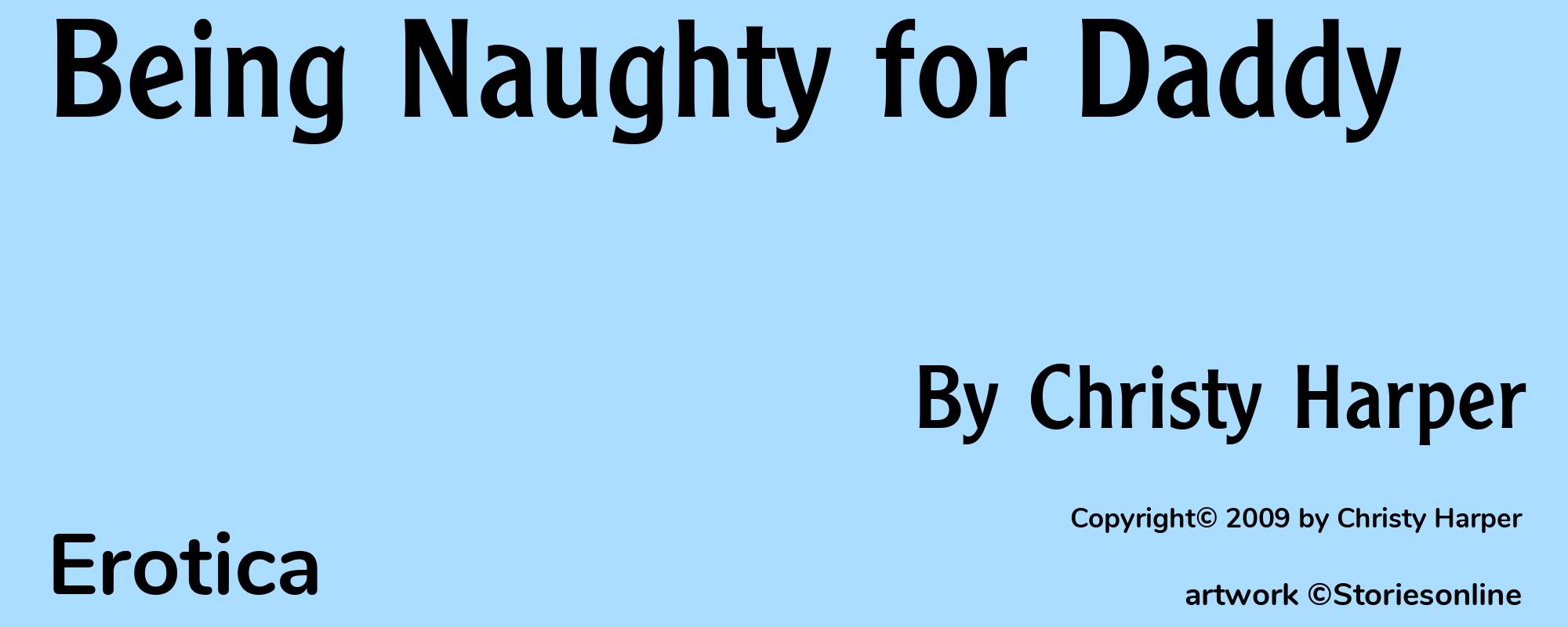 Being Naughty for Daddy - Cover