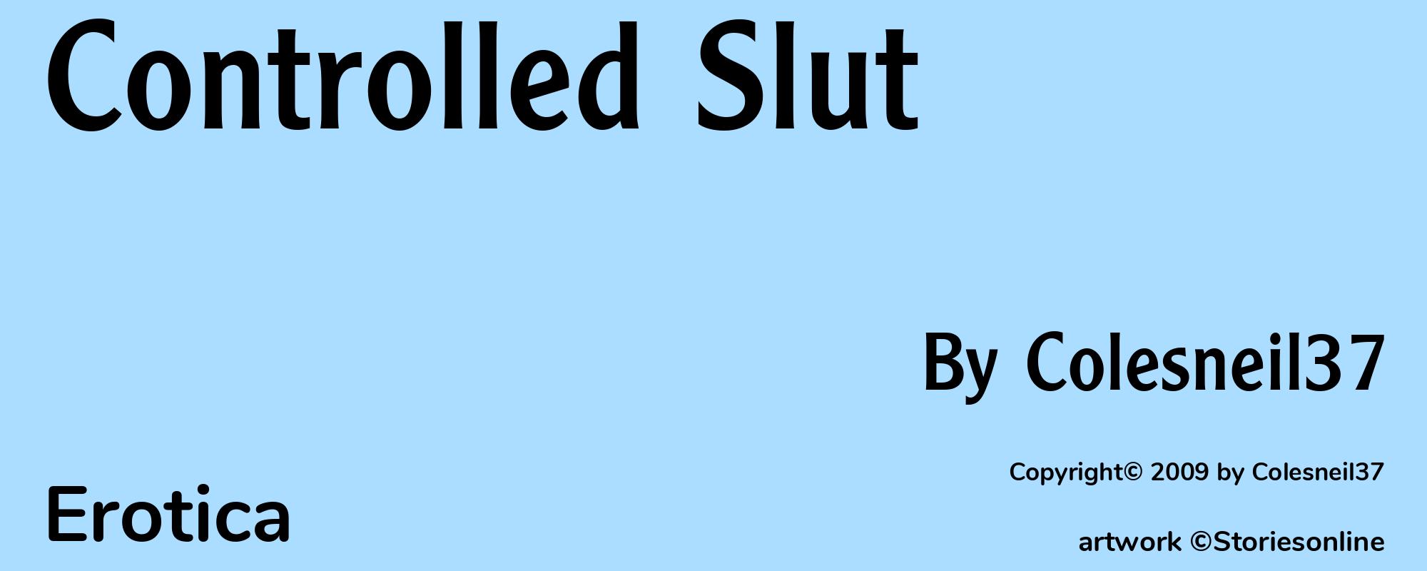Controlled Slut - Cover