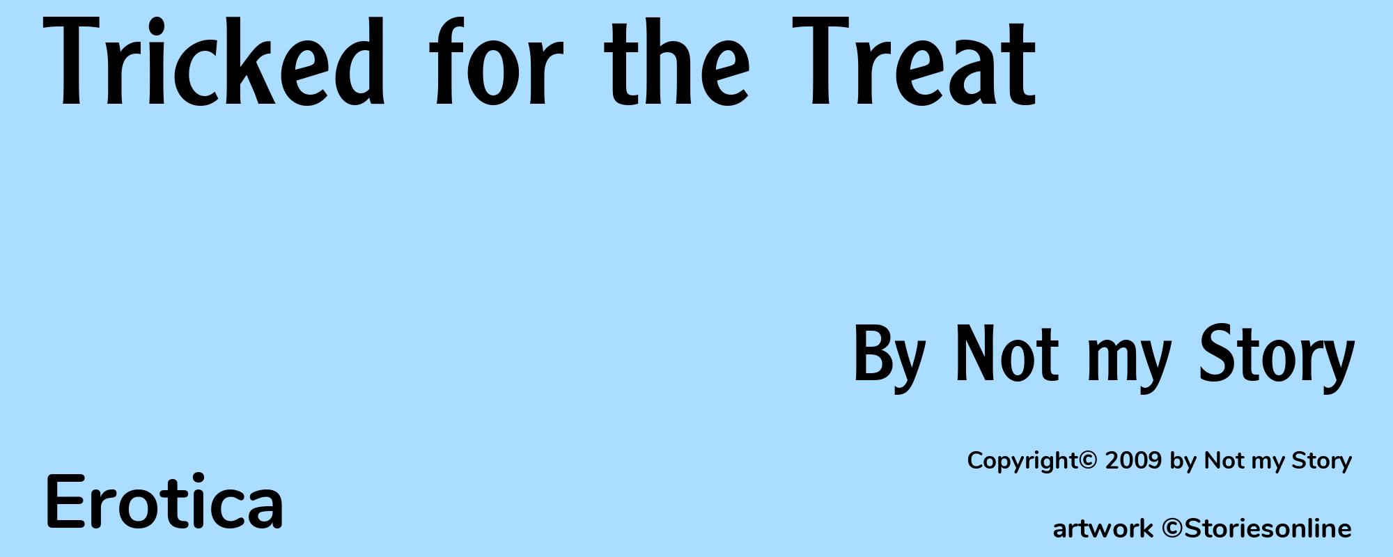 Tricked for the Treat - Cover