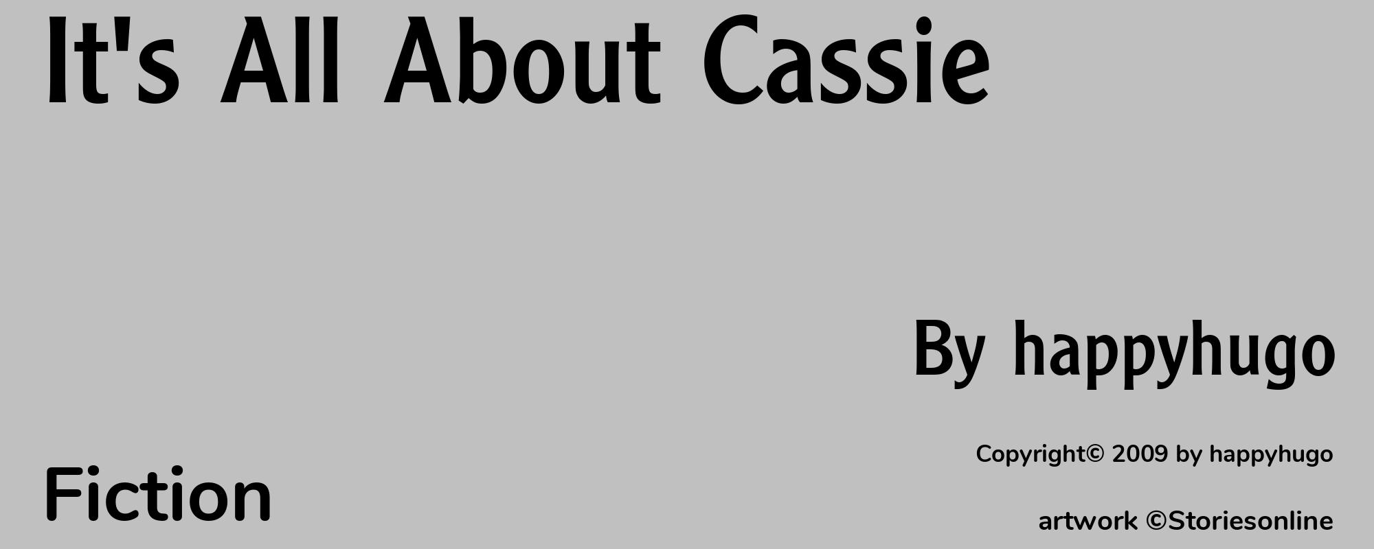 It's All About Cassie - Cover
