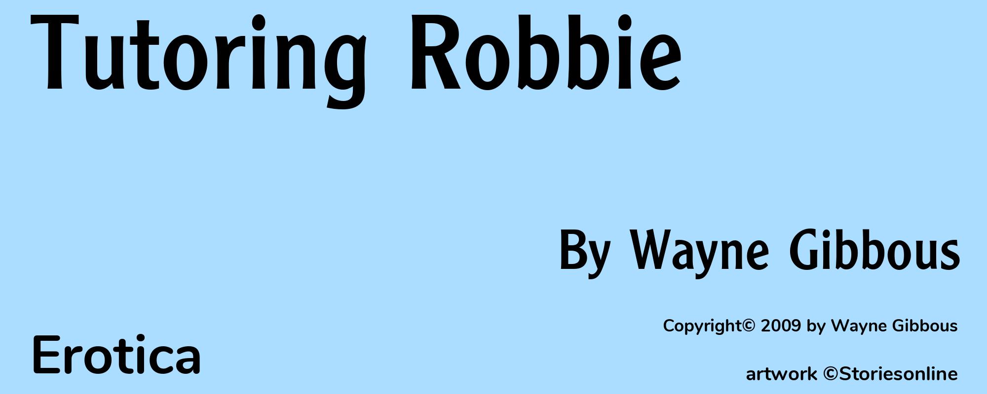 Tutoring Robbie - Cover