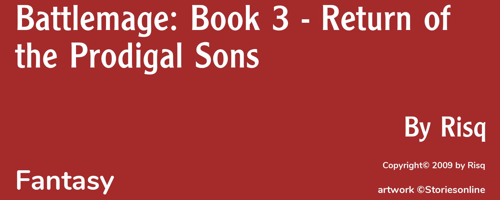 Battlemage: Book 3 - Return of the Prodigal Sons - Cover