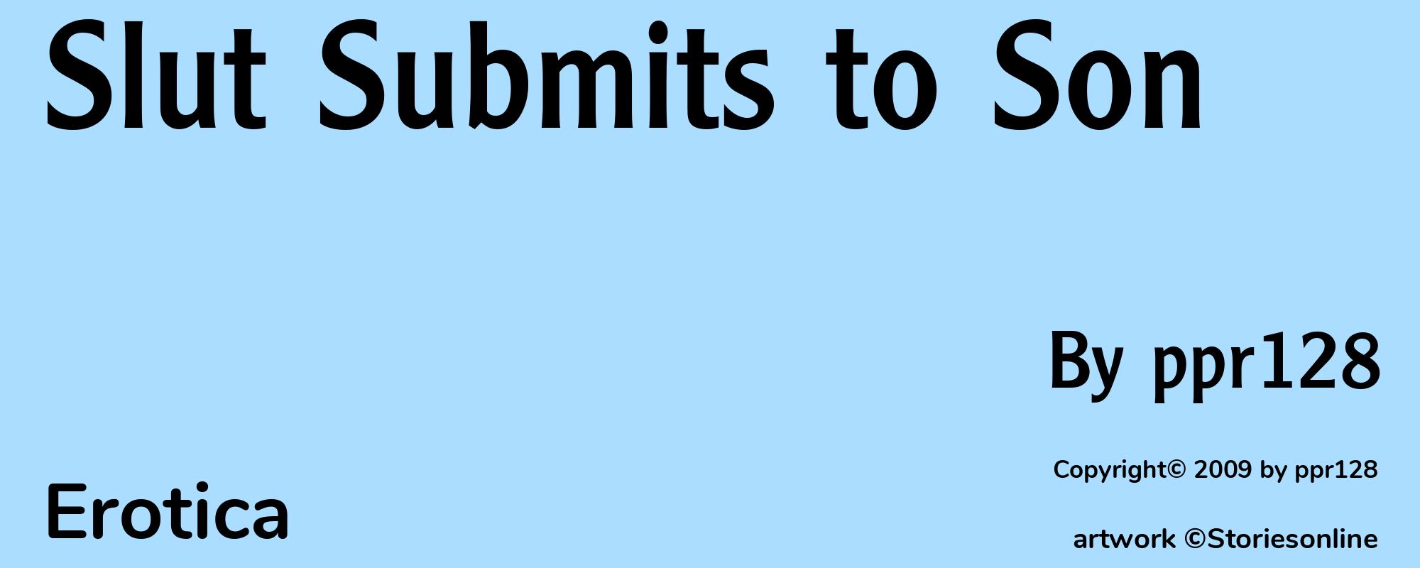 Slut Submits to Son - Cover
