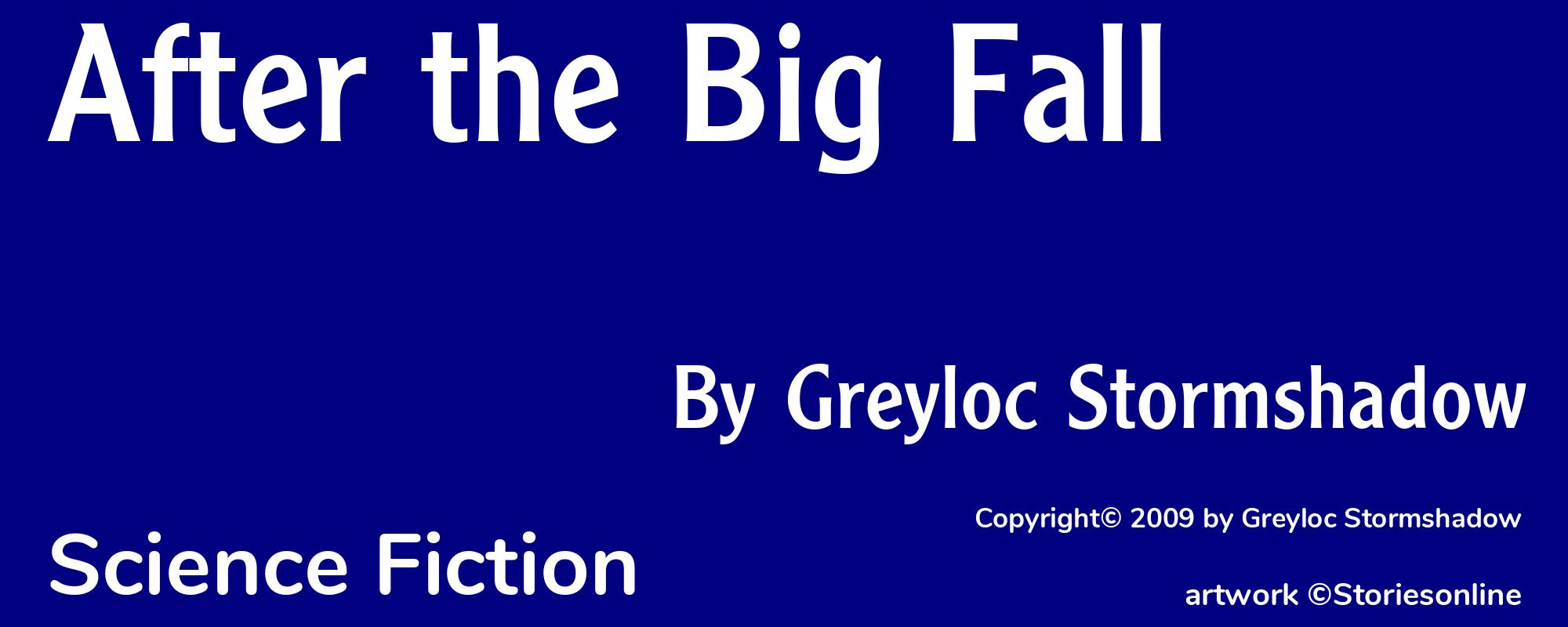 After the Big Fall - Cover
