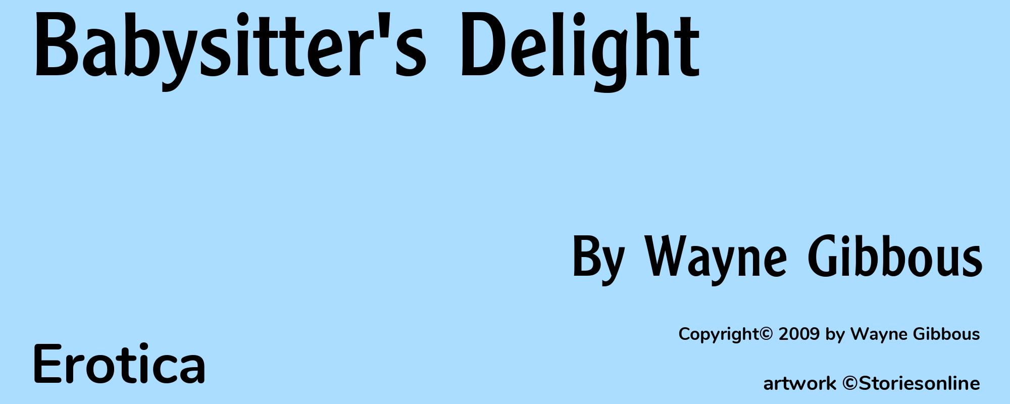 Babysitter's Delight - Cover
