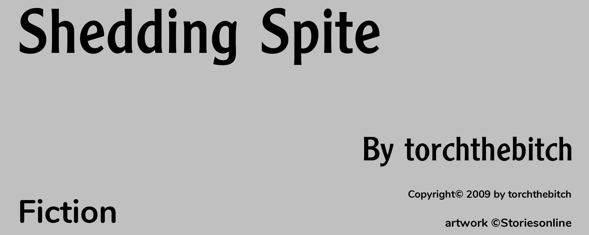 Shedding Spite - Cover