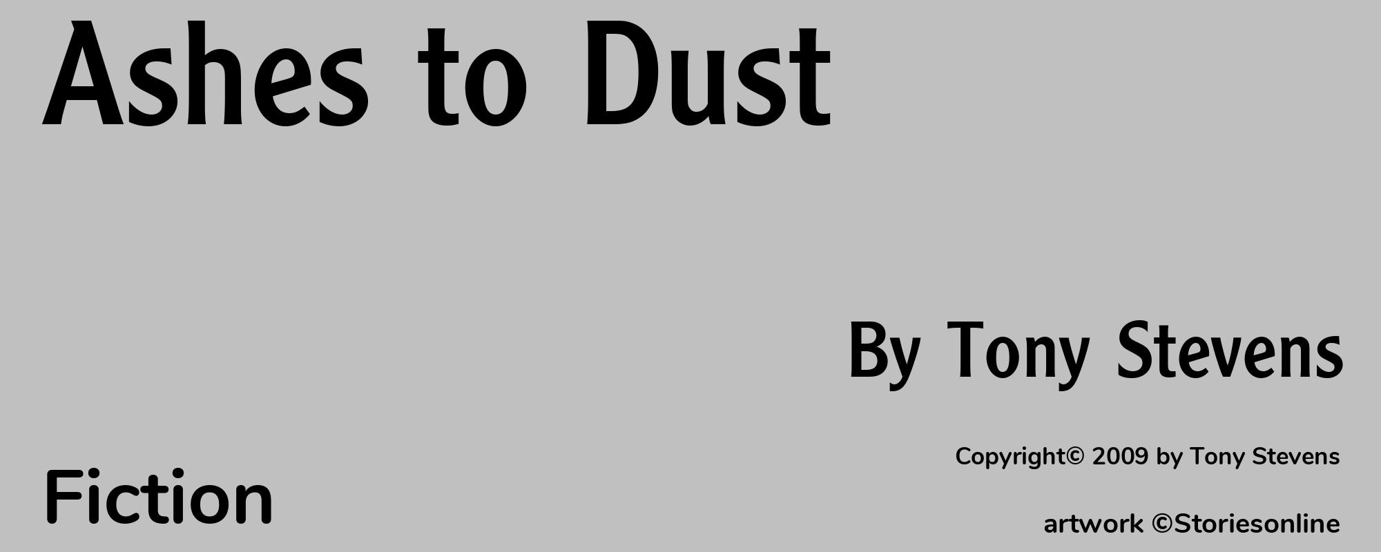 Ashes to Dust - Cover