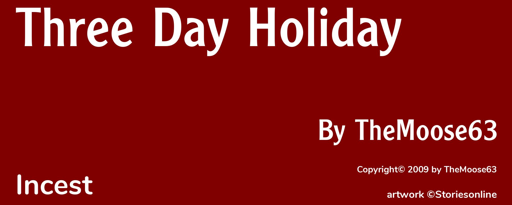Three Day Holiday - Cover