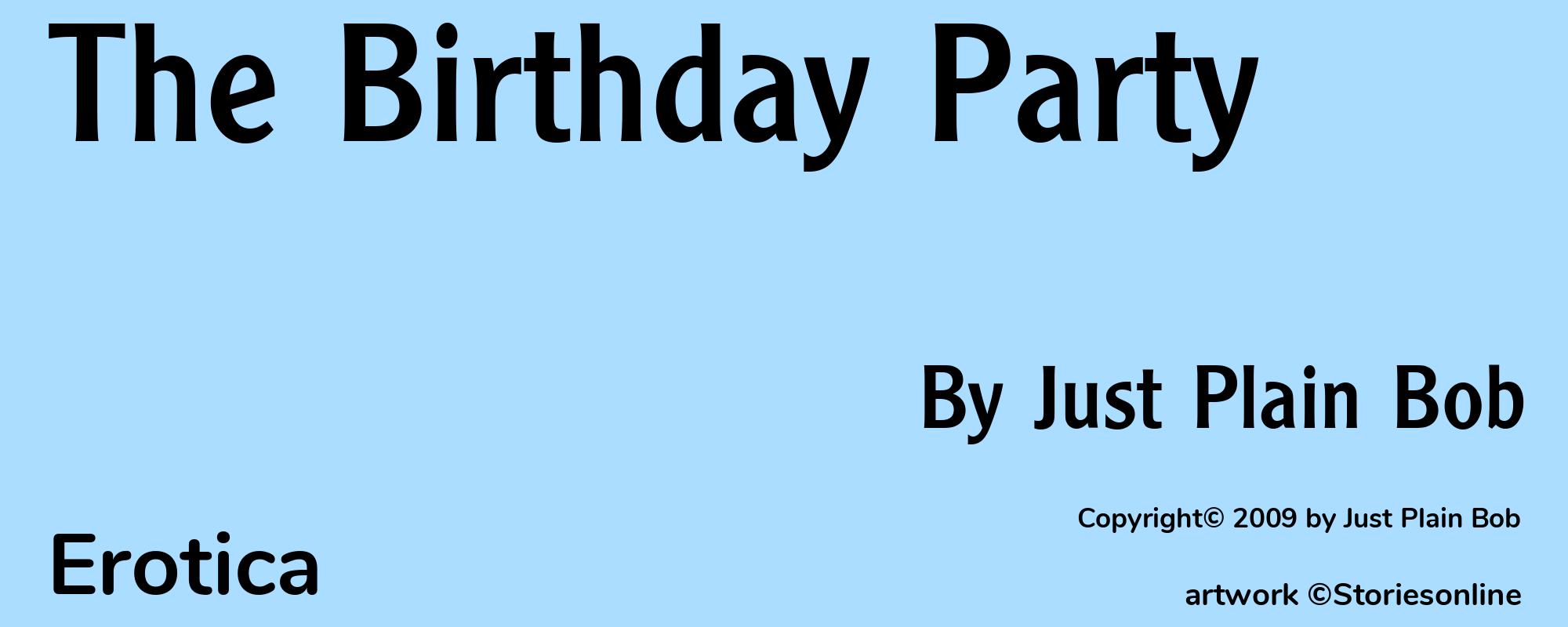 The Birthday Party - Cover