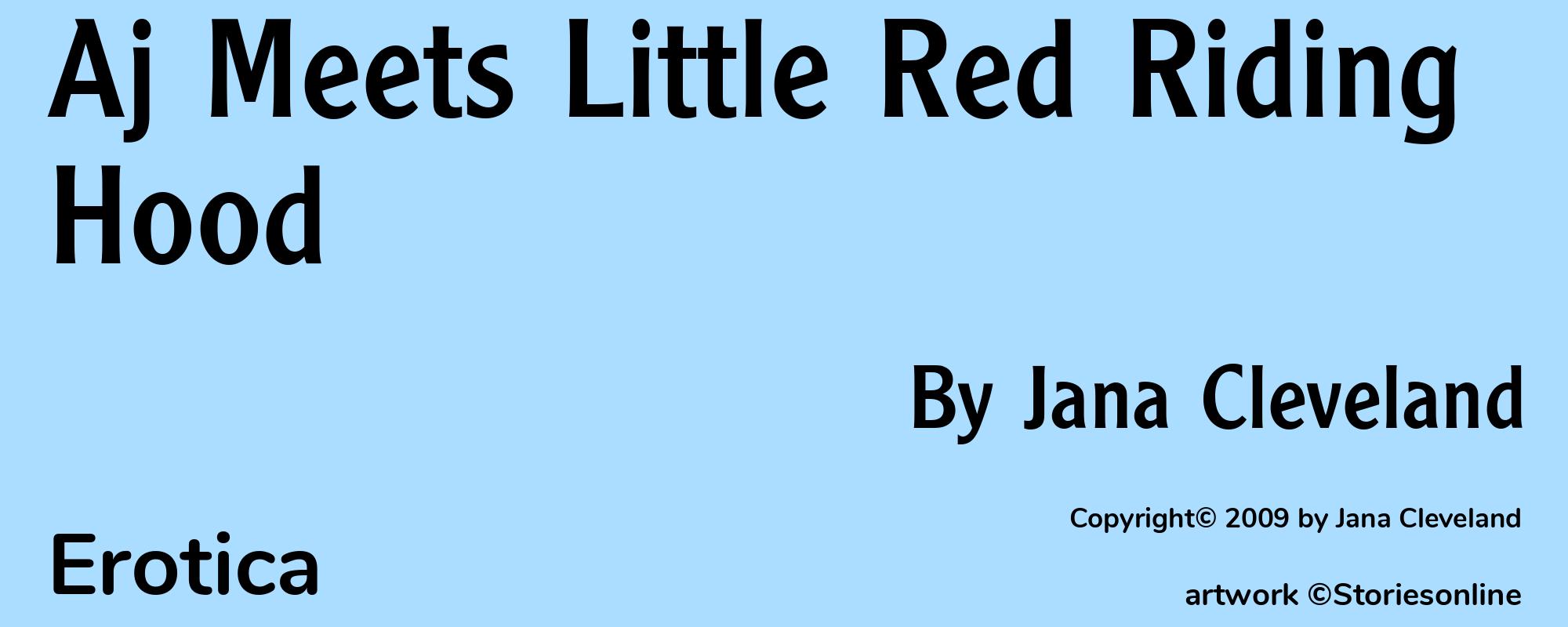 Aj Meets Little Red Riding Hood - Cover
