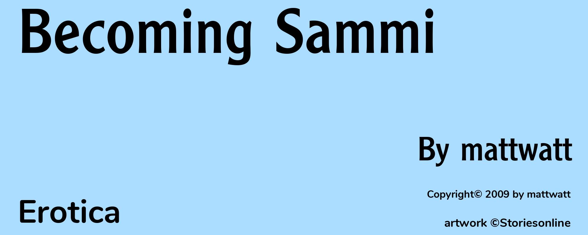 Becoming Sammi - Cover