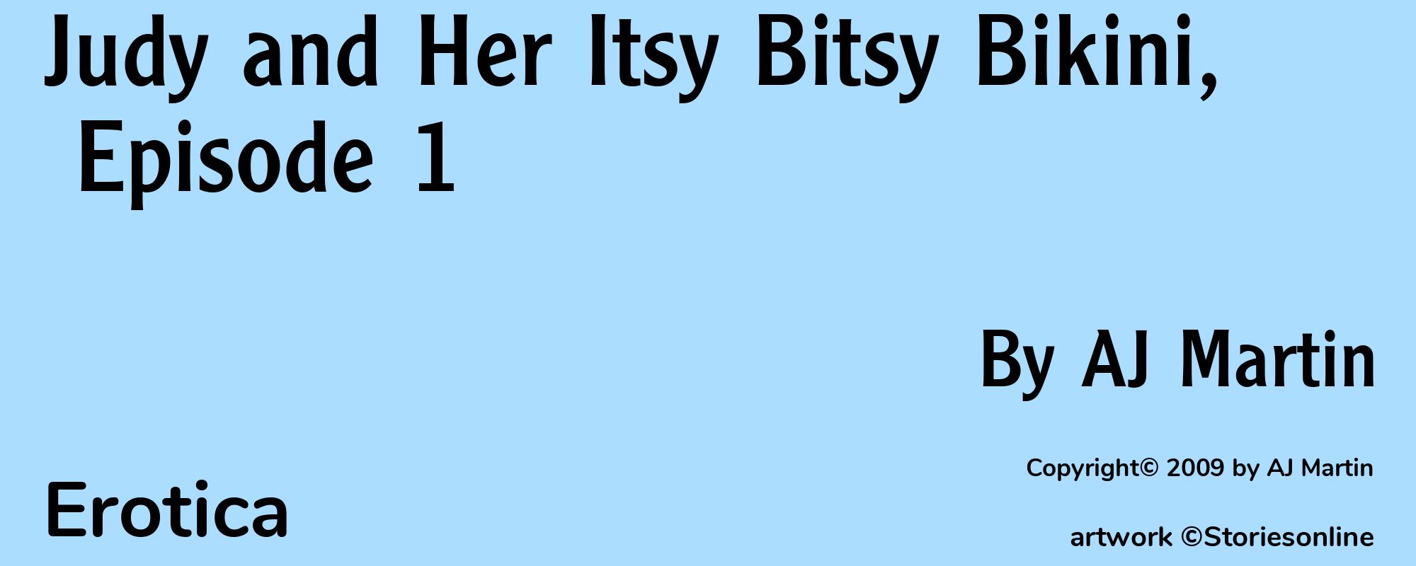 Judy and Her Itsy Bitsy Bikini, Episode 1 - Cover
