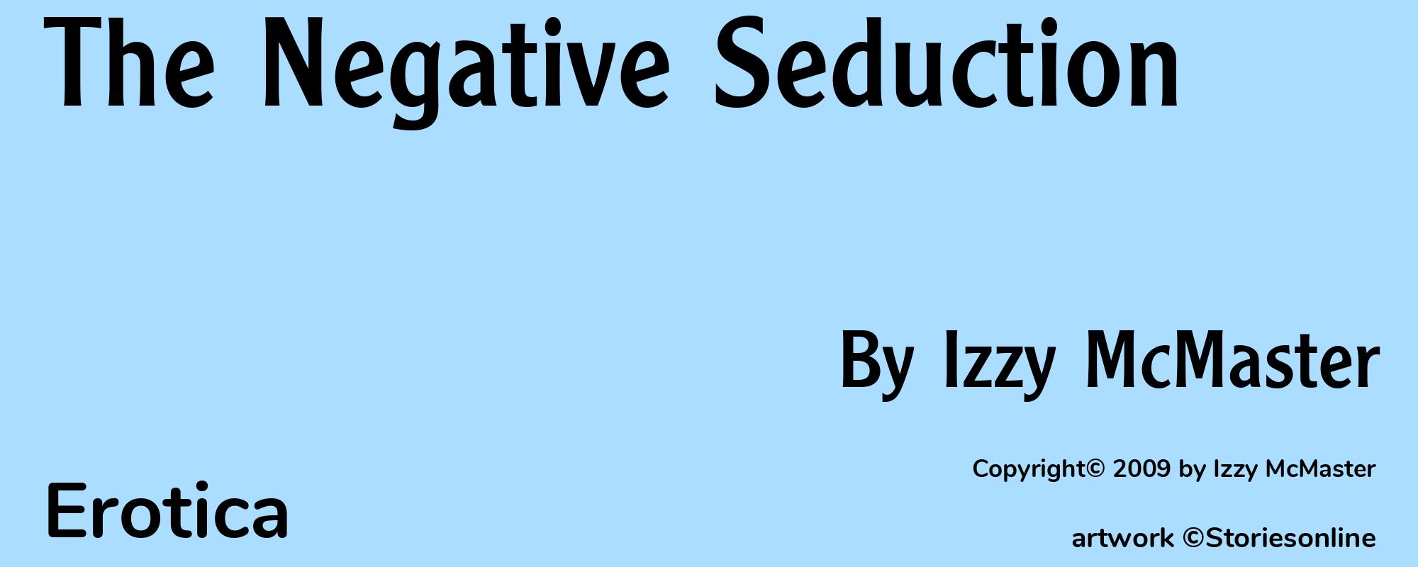 The Negative Seduction - Cover