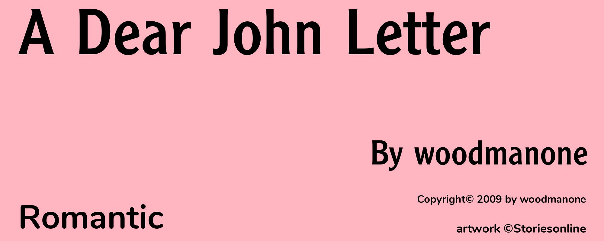 A Dear John Letter - Cover