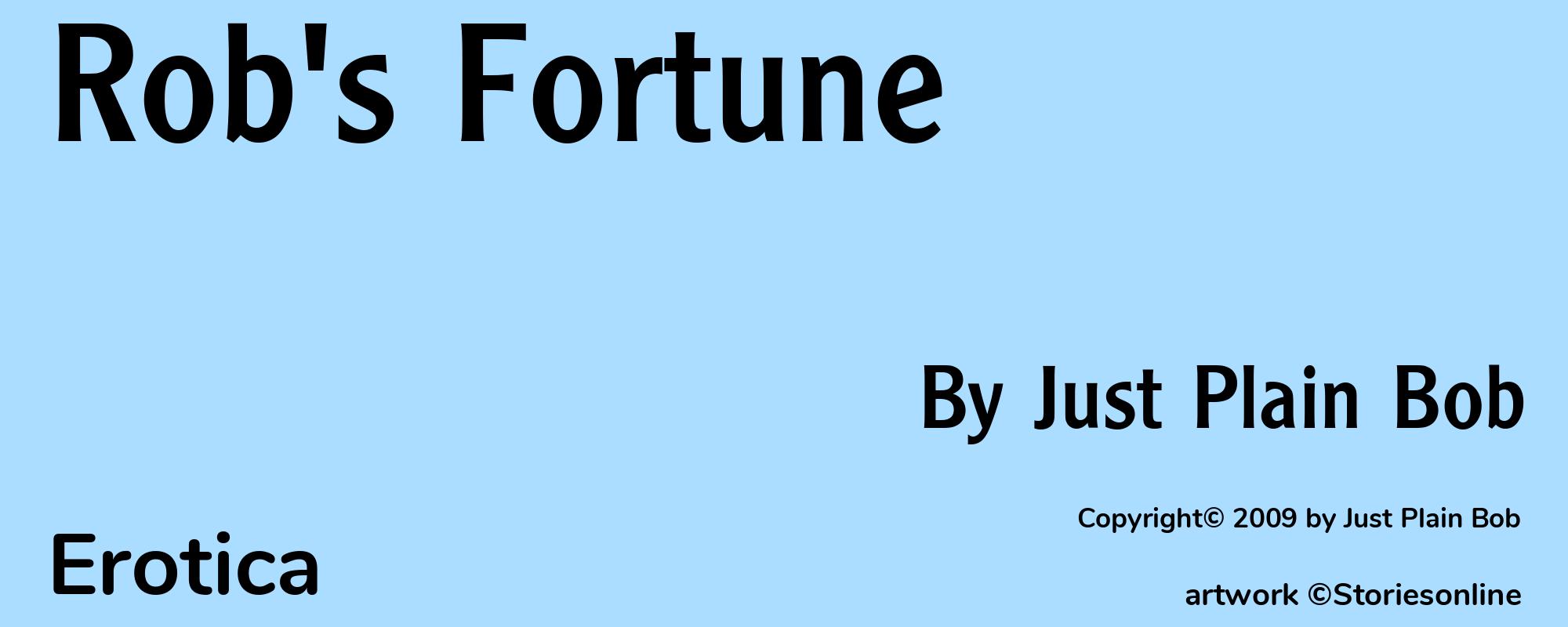 Rob's Fortune - Cover