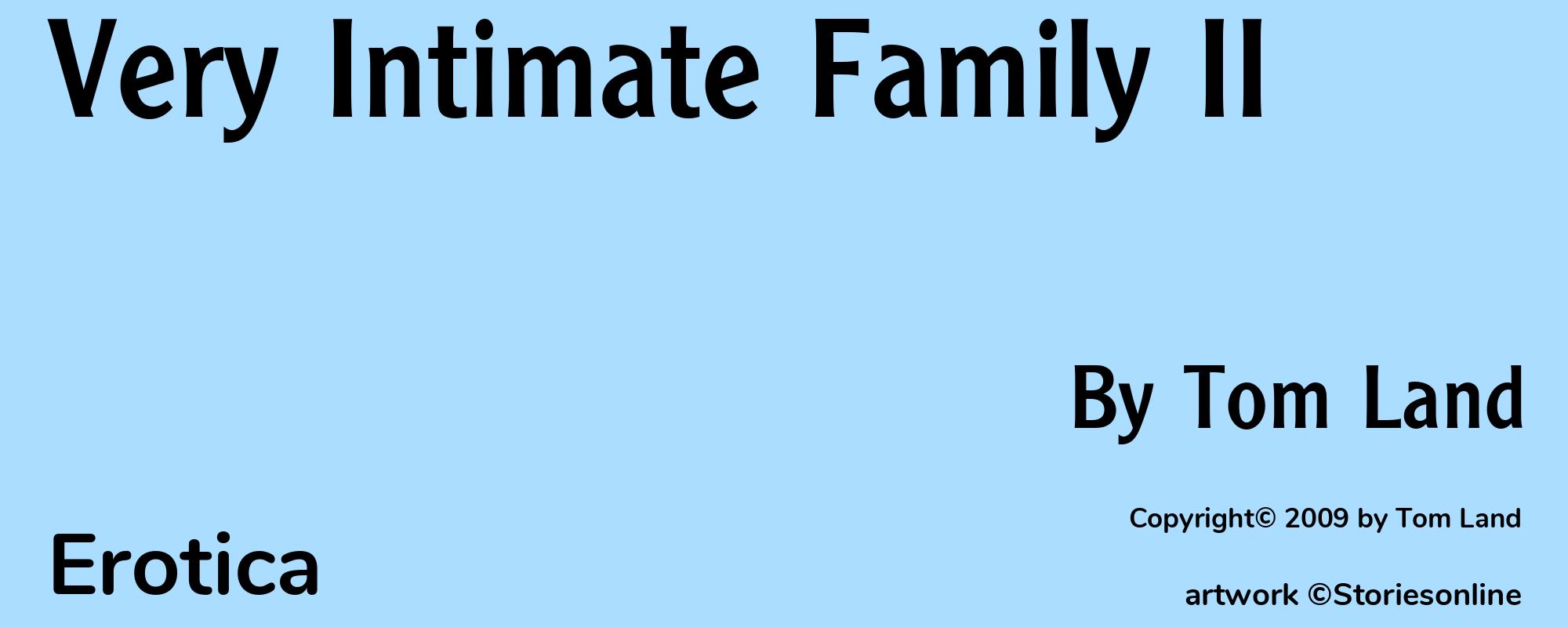 Very Intimate Family II - Cover