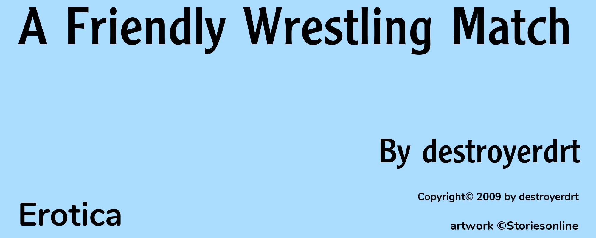 A Friendly Wrestling Match - Cover