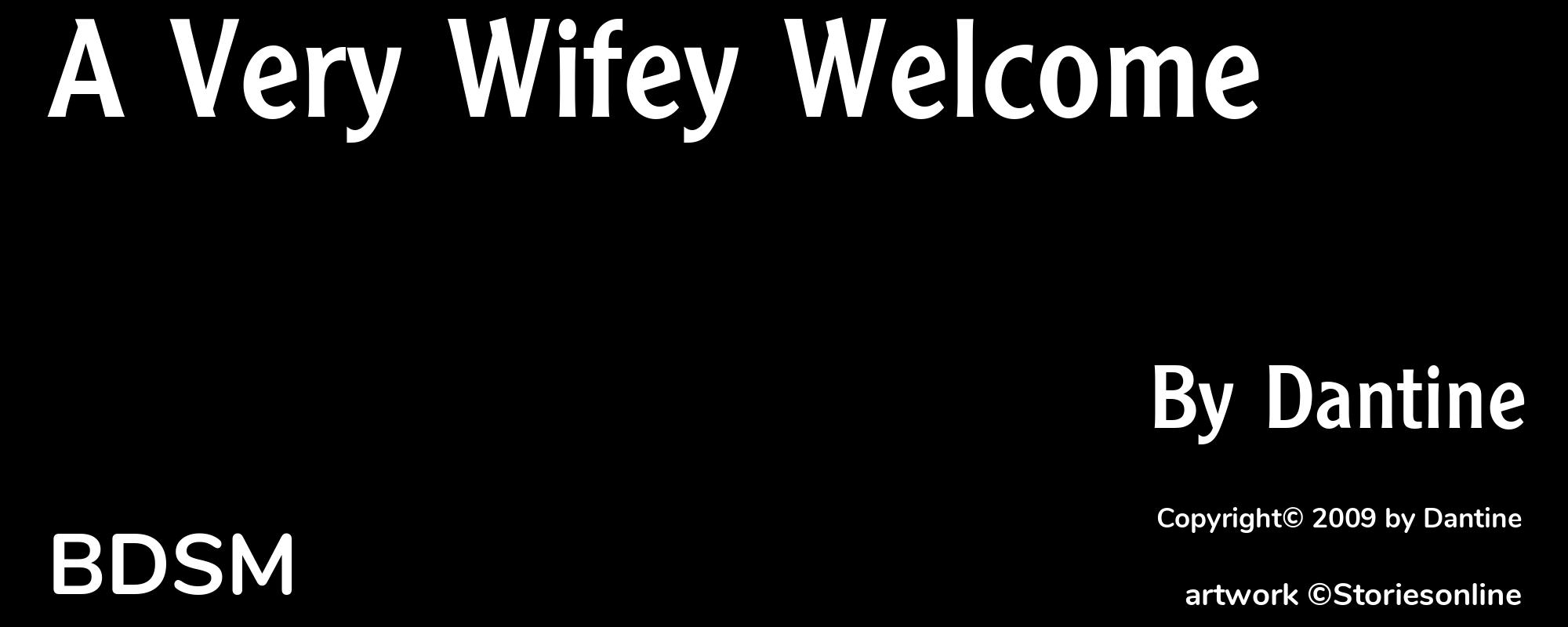 A Very Wifey Welcome - Cover
