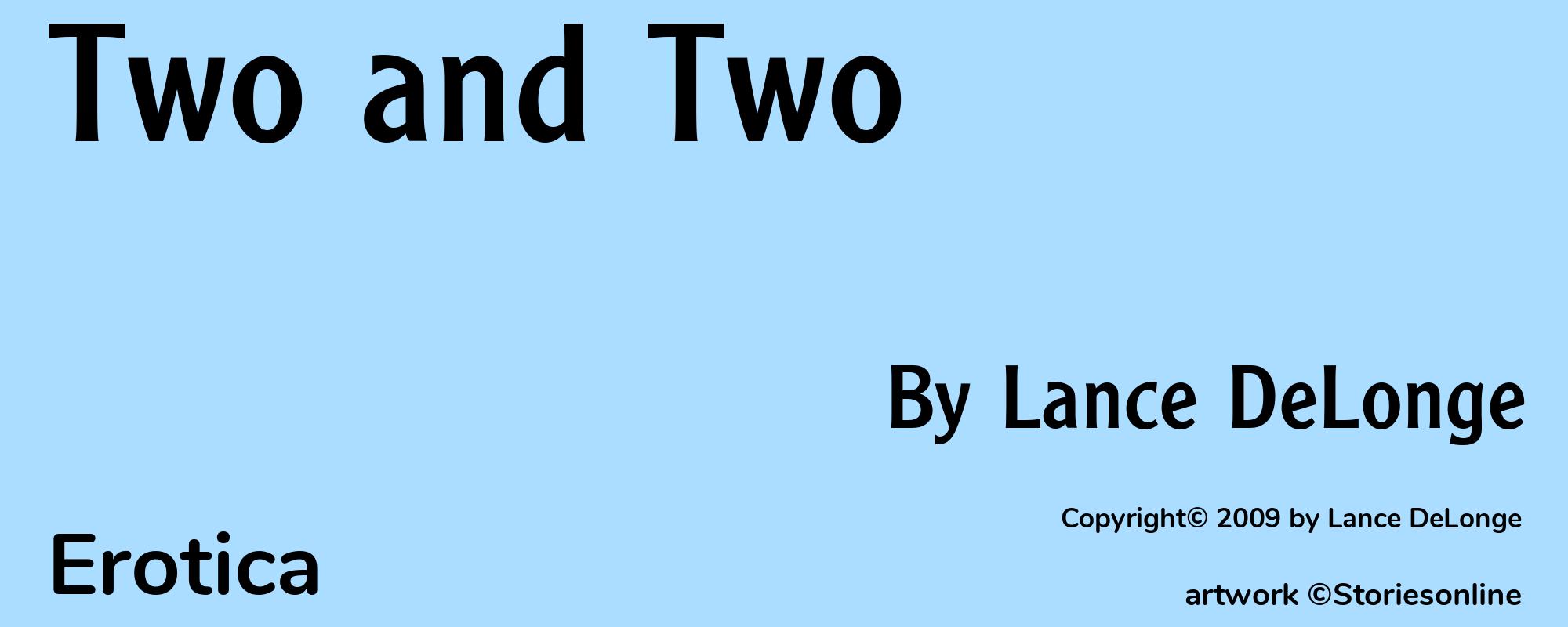Two and Two - Cover