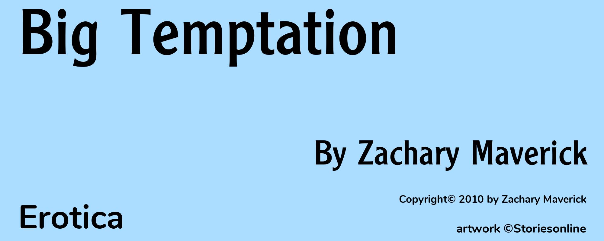 Big Temptation - Cover