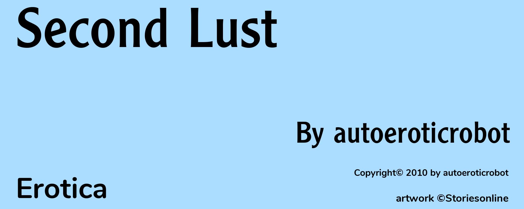 Second Lust - Cover