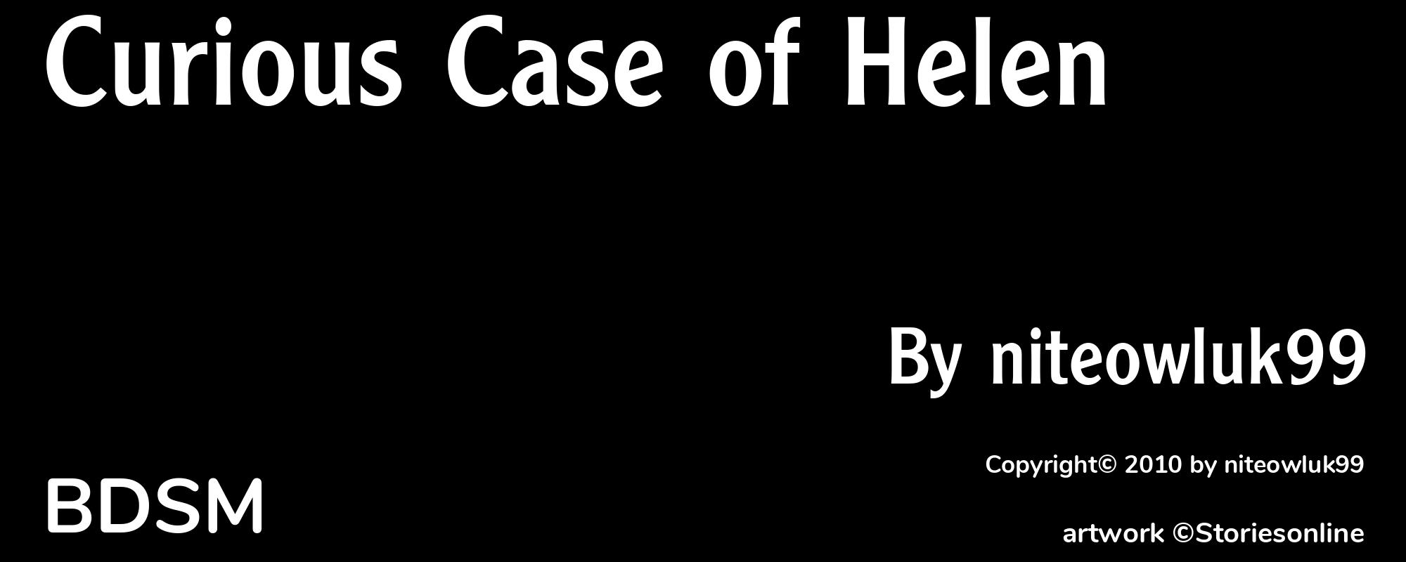 Curious Case of Helen - Cover