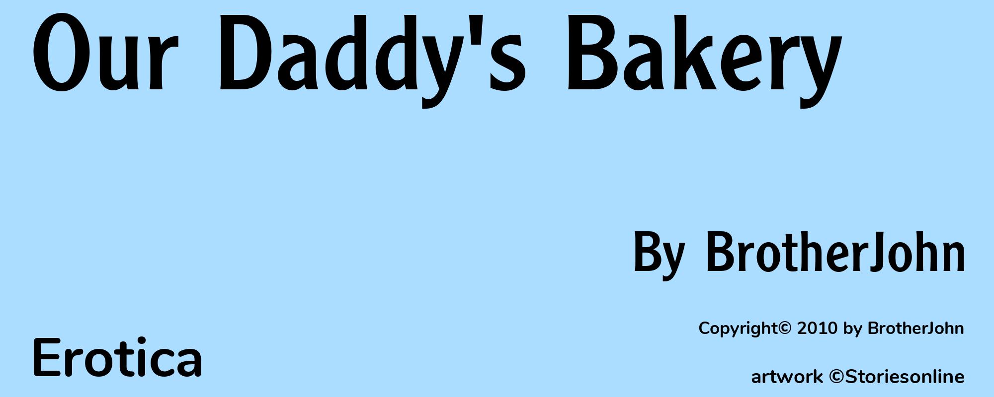 Our Daddy's Bakery - Cover