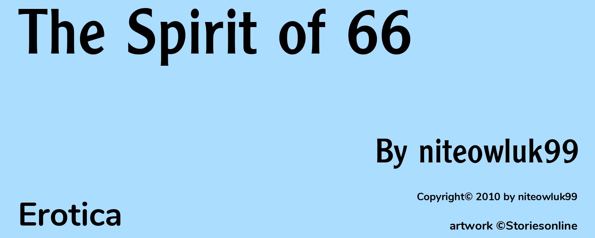 The Spirit of 66 - Cover