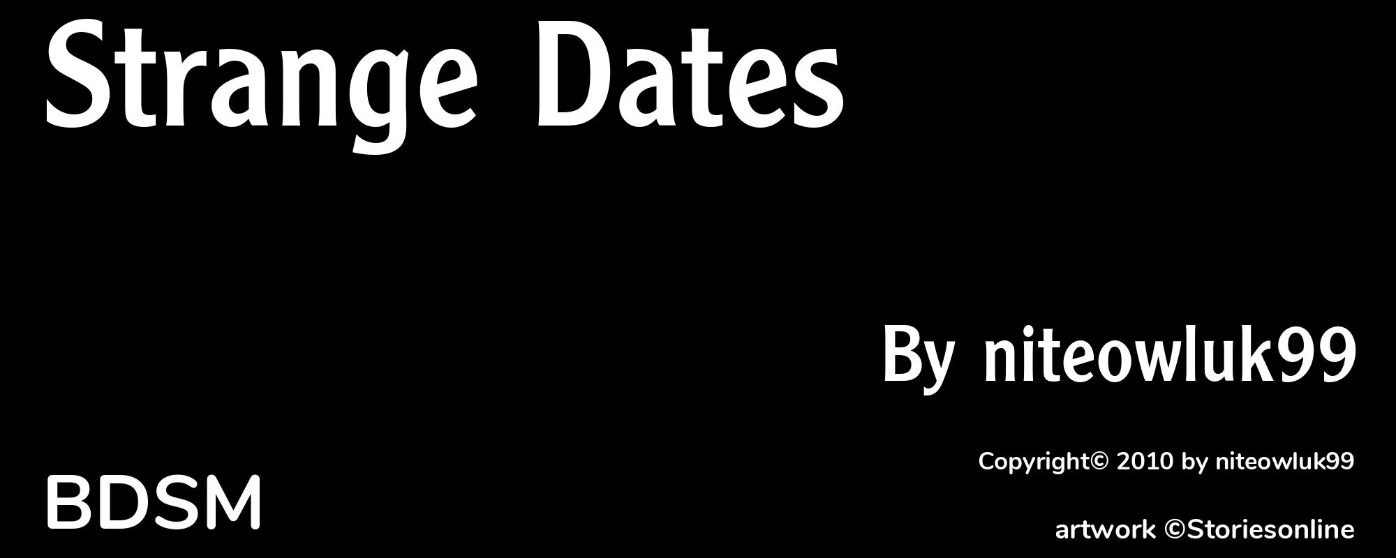Strange Dates - Cover