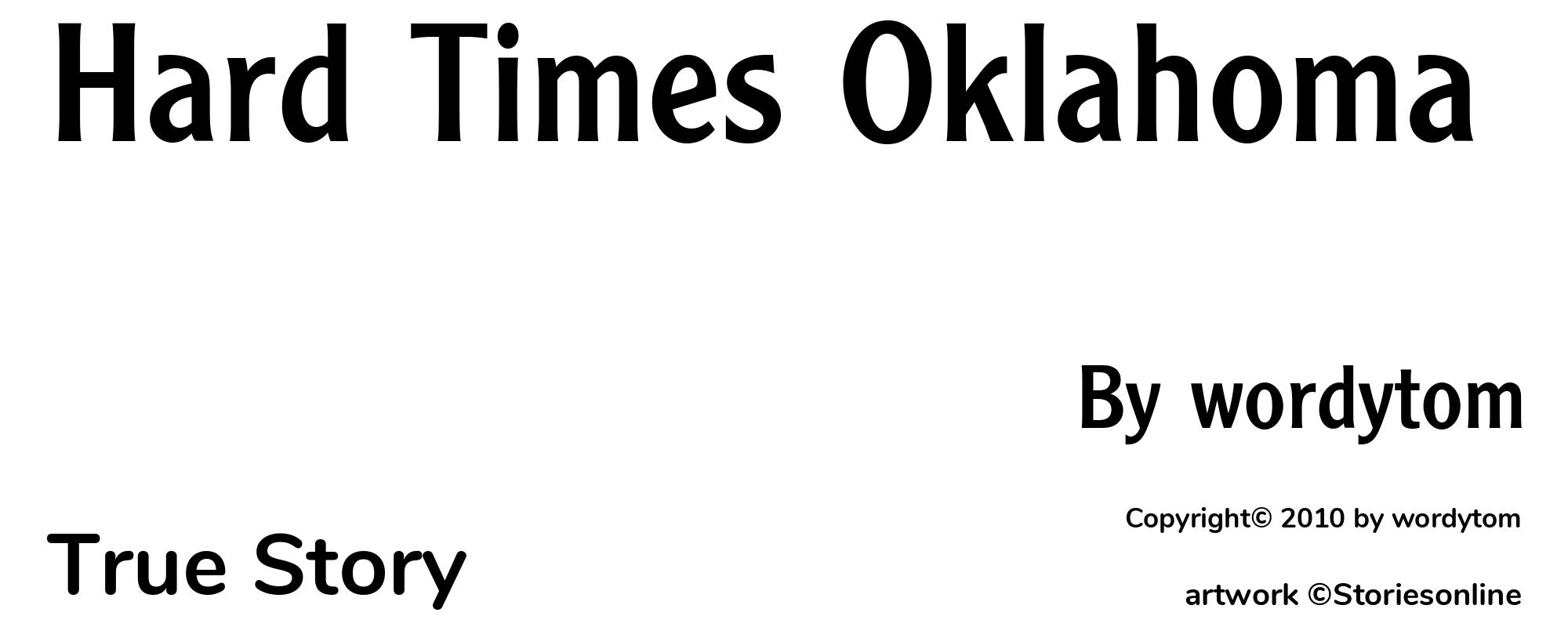 Hard Times Oklahoma - Cover