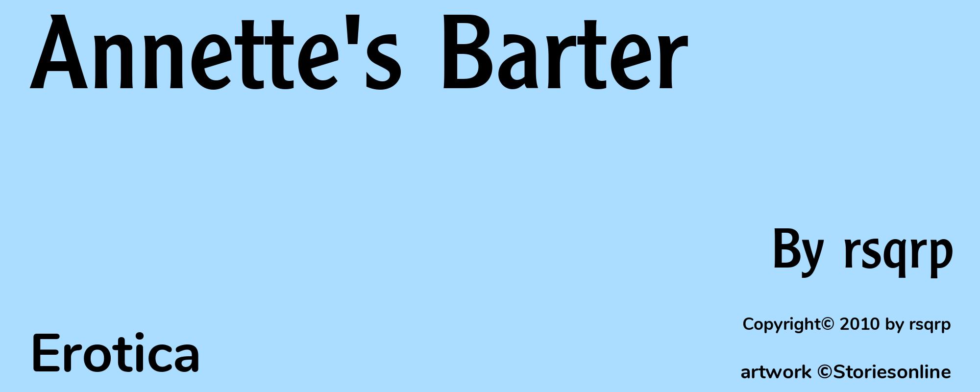 Annette's Barter - Cover