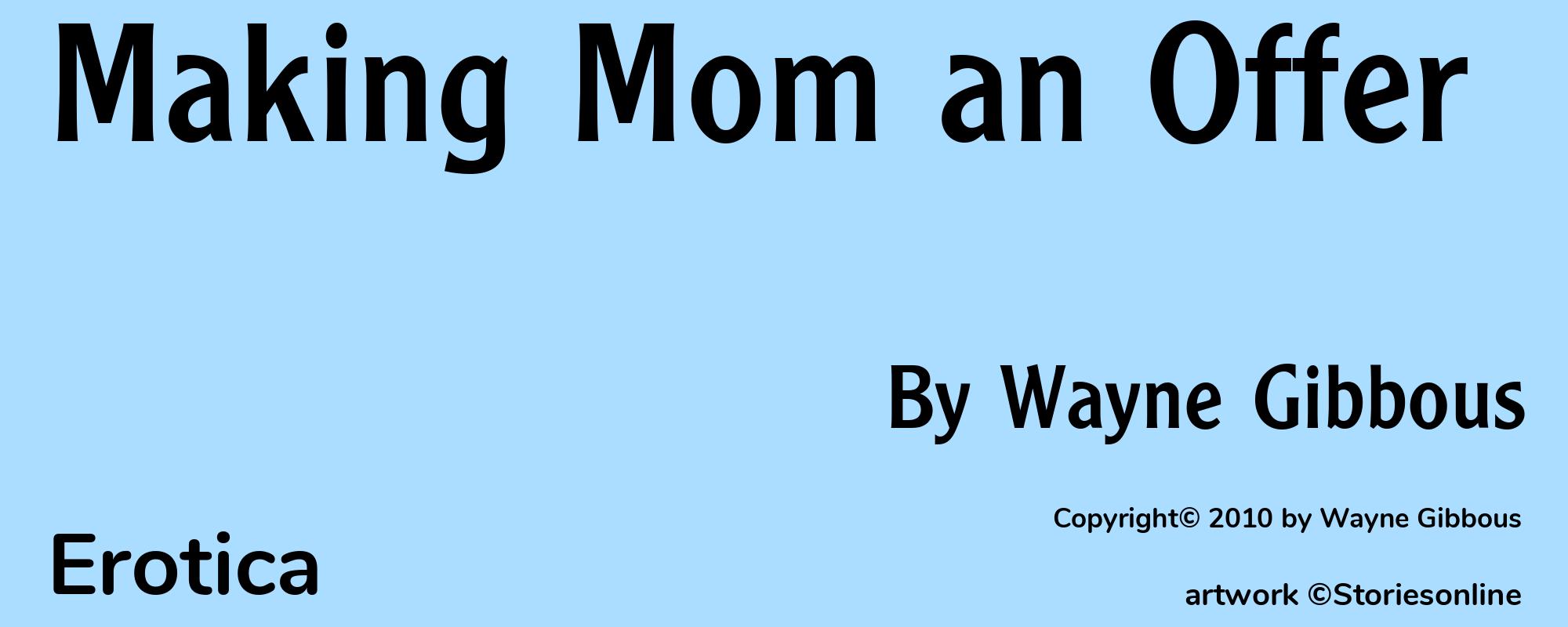 Making Mom an Offer - Cover