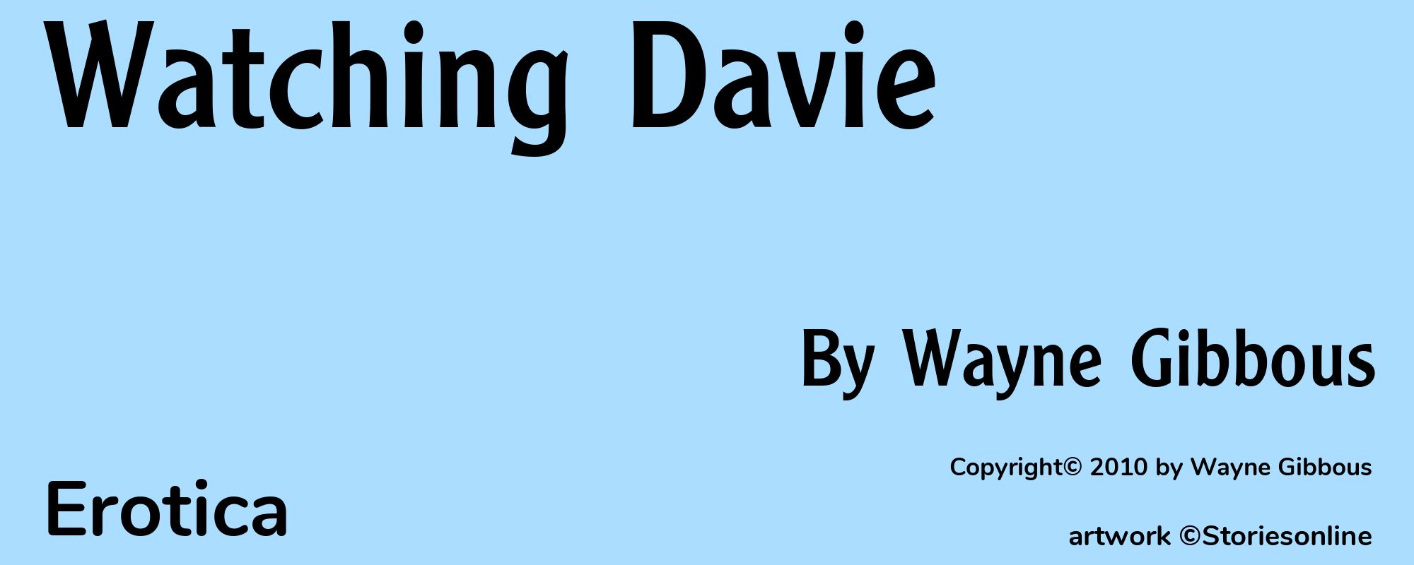 Watching Davie - Cover