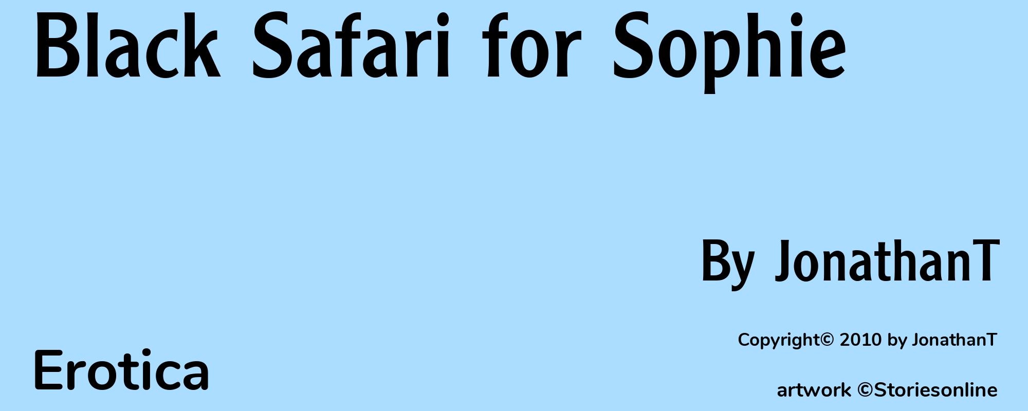 Black Safari for Sophie - Cover