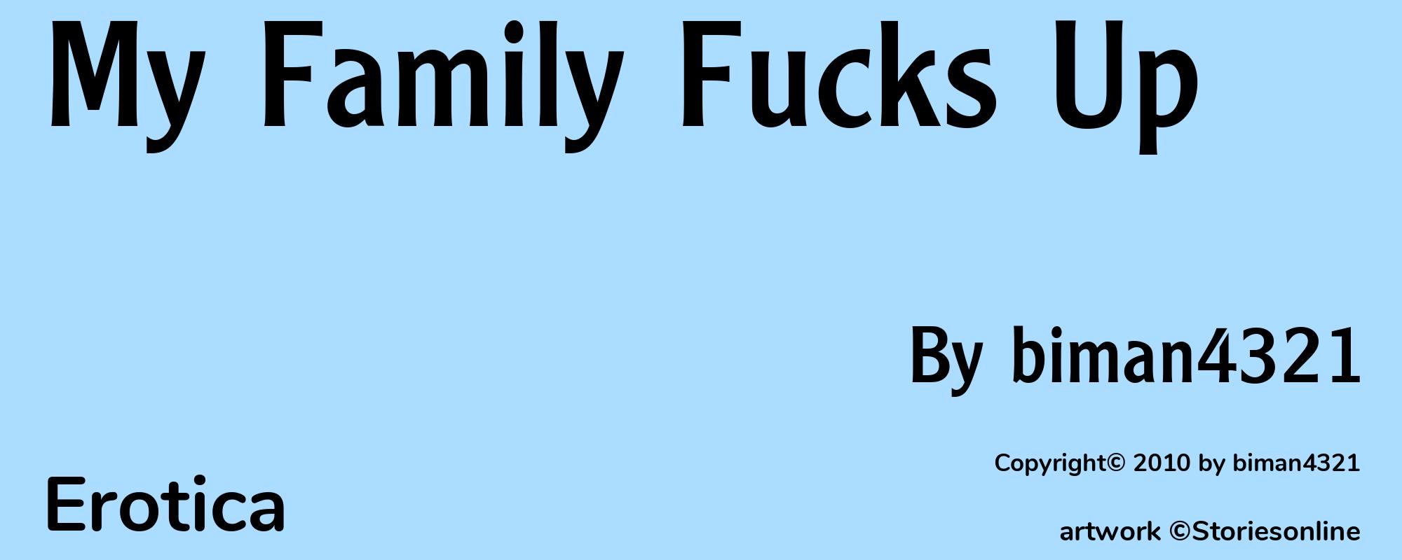 My Family Fucks Up - Cover