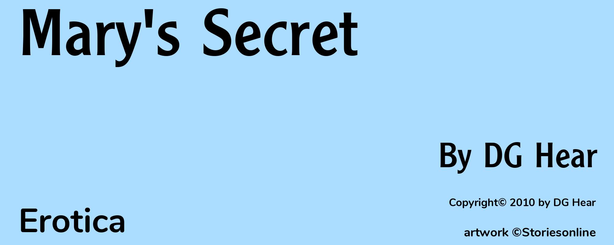 Mary's Secret - Cover