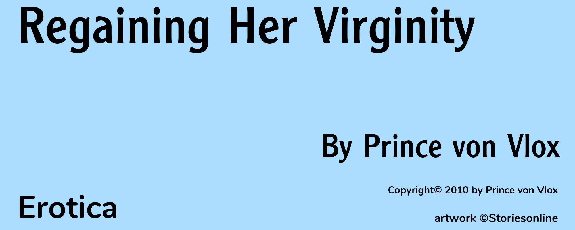 Regaining Her Virginity - Cover