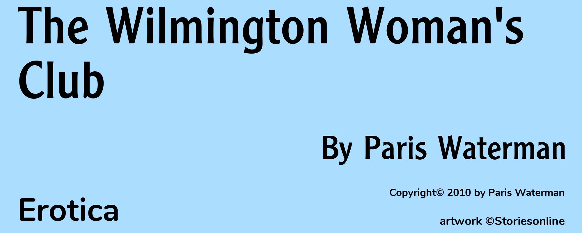 The Wilmington Woman's Club - Cover