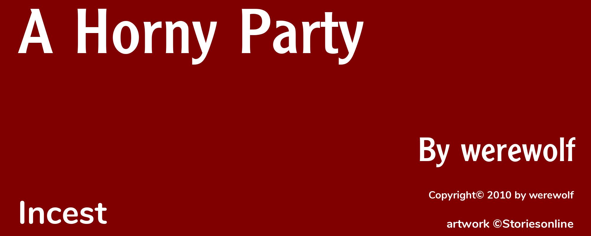 A Horny Party - Cover