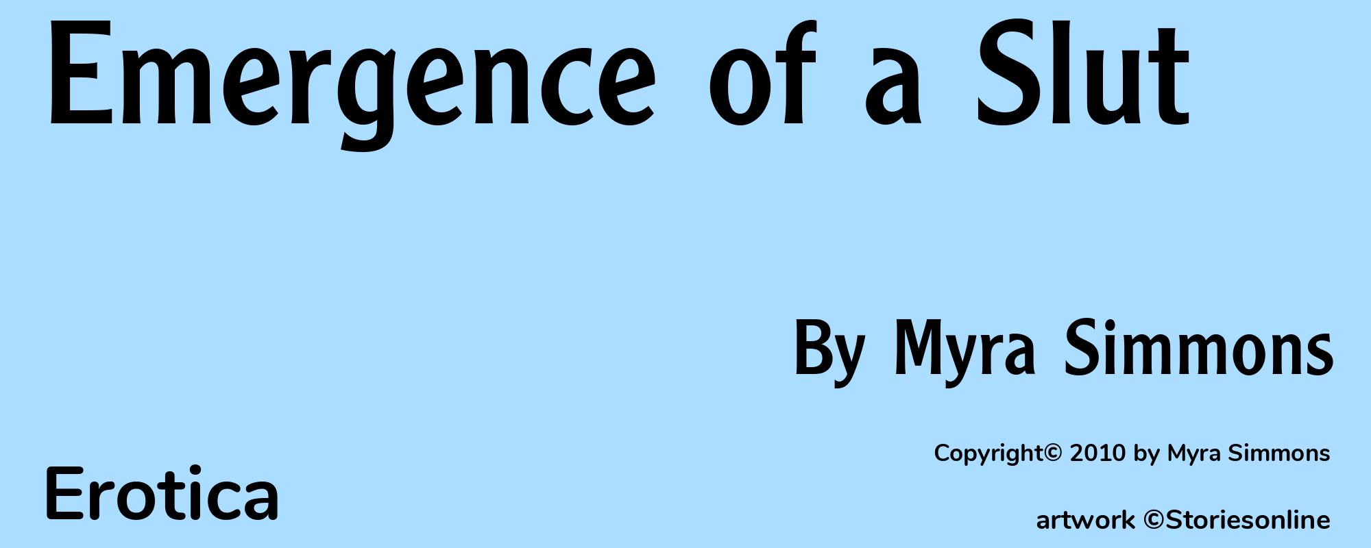 Emergence of a Slut - Cover