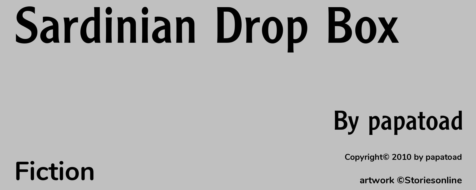 Sardinian Drop Box - Cover