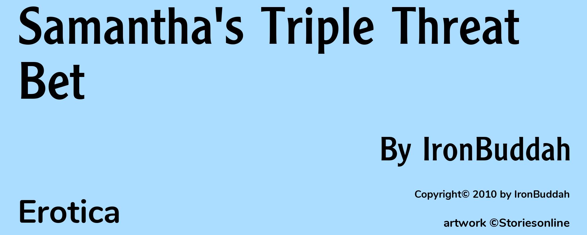 Samantha's Triple Threat Bet - Cover