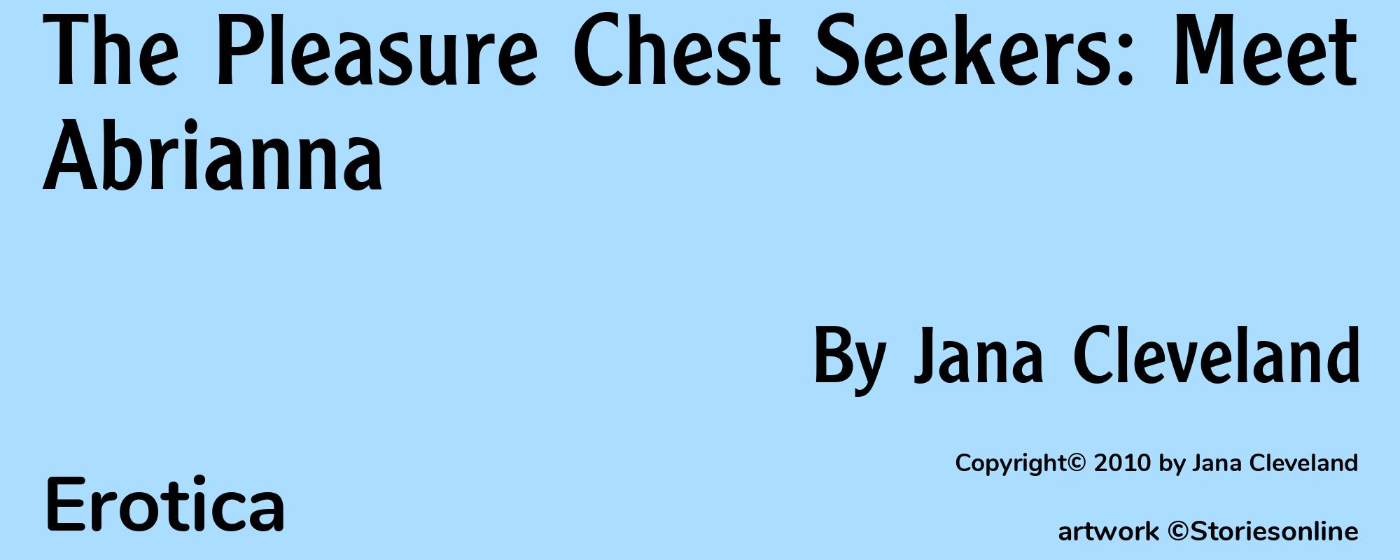 The Pleasure Chest Seekers: Meet Abrianna - Cover