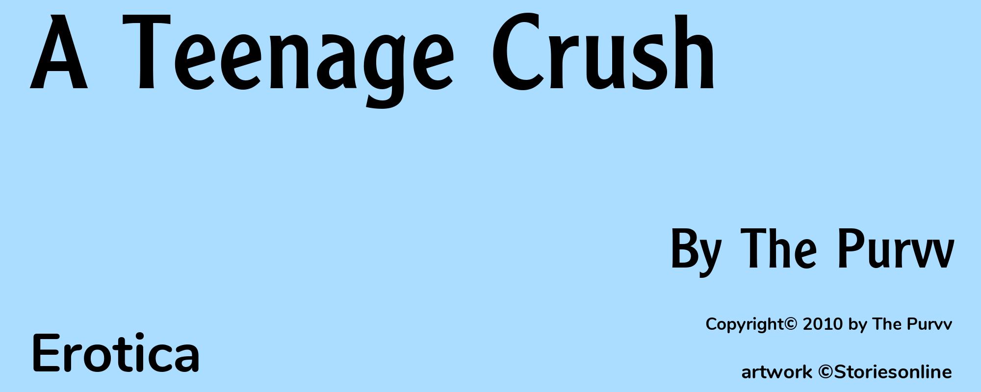 A Teenage Crush - Cover