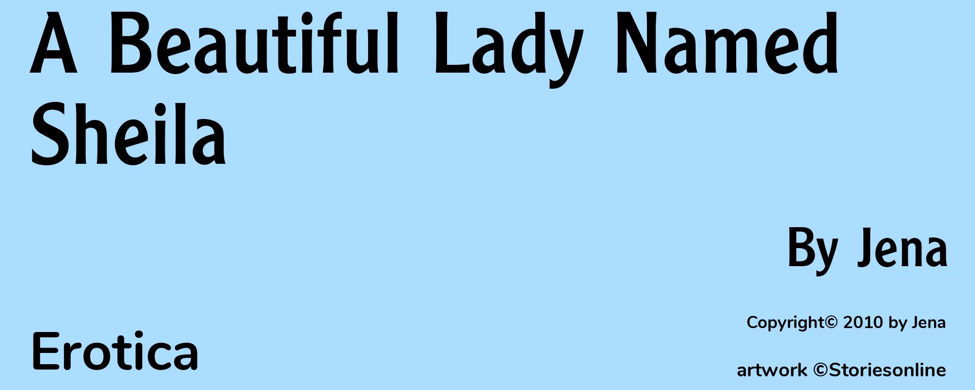 A Beautiful Lady Named Sheila - Cover
