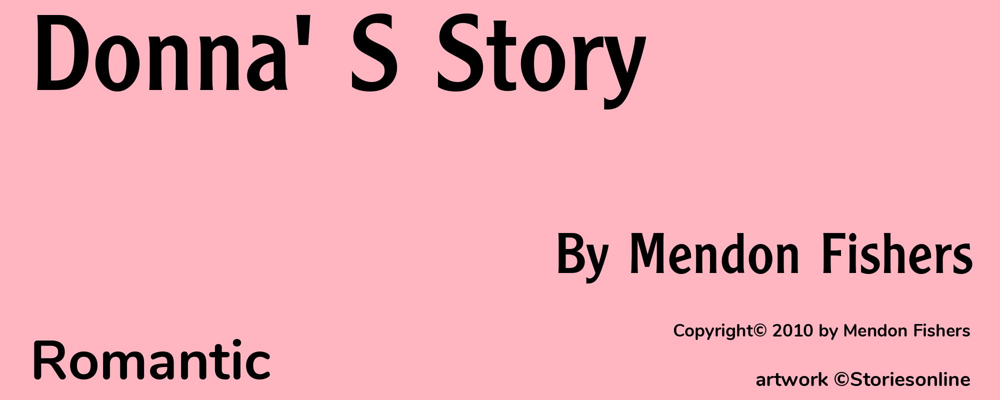 Donna' S Story - Cover